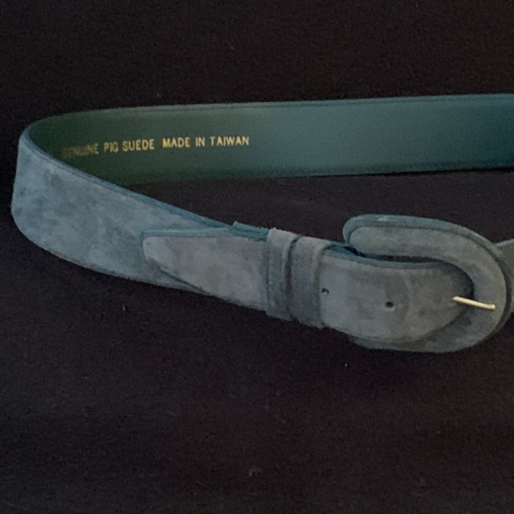 Genuine Green Suede Belt